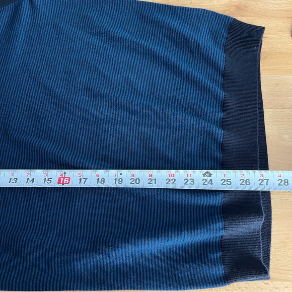 Ted Baker London Striped Raglan Jumper Navy Blue Wool Blend Women’s 4 Sweater - Picture 6 of 10